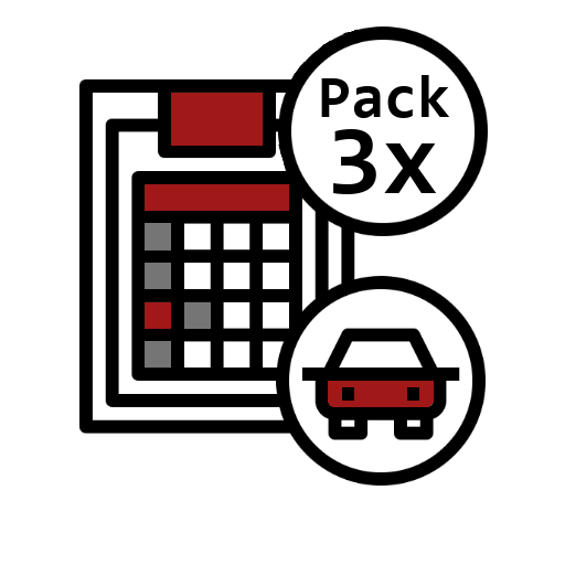 Pack 3 - Fichas reducidas para vehículos MN con contraseña de homologación Europea - Servicio 48 horas.